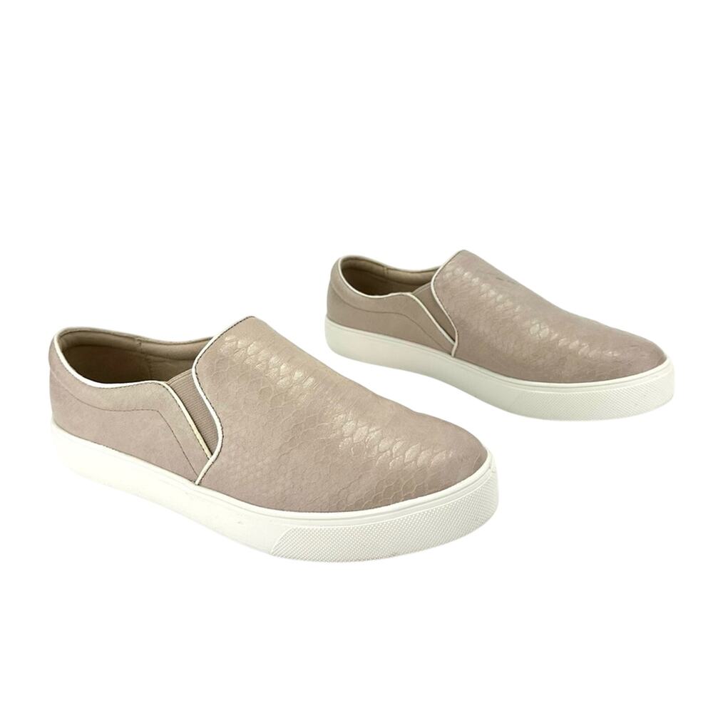 Aldo Jille Slip-On Sneaker Size 9 Mauve Pink Faux Leather Low Platform Embossed - Picture 10 of 14